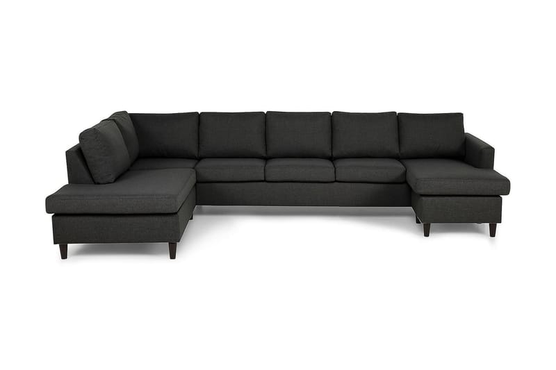 JAN U-soffa Large med Divan Höger Mörkgrå - Möbler - Vardagsrum - Soffor - U-soffor