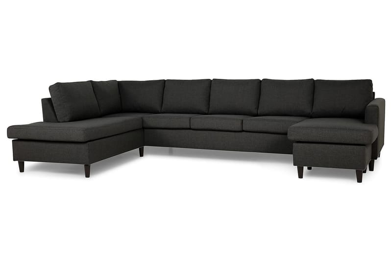 JAN U-soffa Large med Divan Höger Mörkgrå - Möbler - Vardagsrum - Soffor - U-soffor