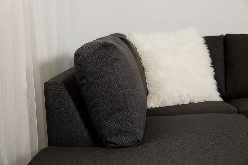 JAN U-soffa Large med Divan Höger Mörkgrå - Möbler - Vardagsrum - Soffor - U-soffor