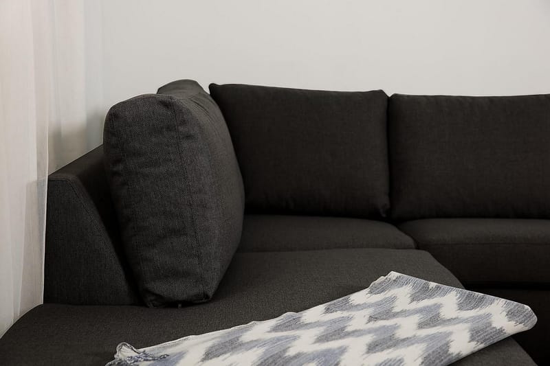 JAN U-soffa Large med Divan Höger Mörkgrå - Möbler - Vardagsrum - Soffor - U-soffor