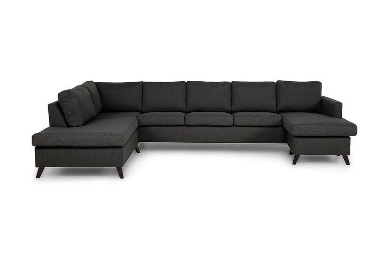 JAN U-soffa Large med Divan Höger Mörkgrå - Möbler - Vardagsrum - Soffor - U-soffor