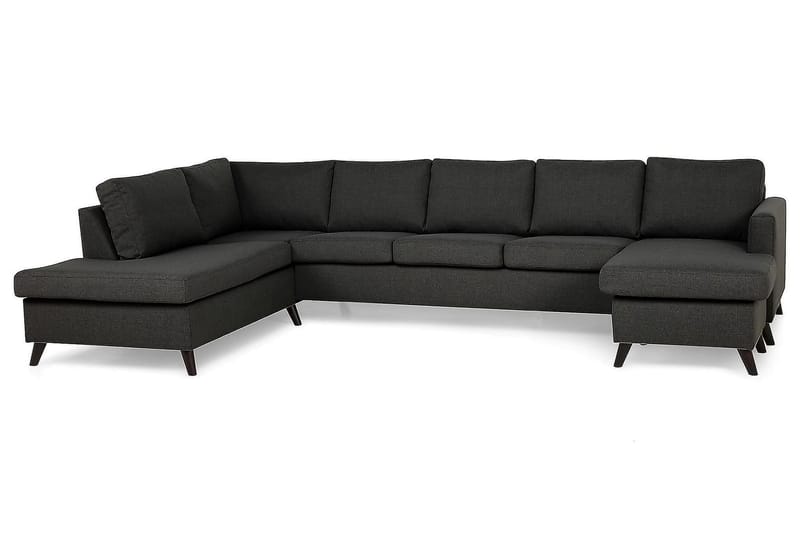 JAN U-soffa Large med Divan Höger Mörkgrå - Möbler - Vardagsrum - Soffor - U-soffor