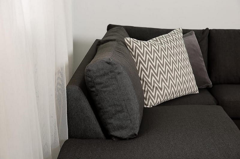 JAN U-soffa Large med Divan Höger Mörkgrå - Möbler - Vardagsrum - Soffor - U-soffor