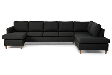 JAN U-soffa Large med Divan Vänster Mörkgrå