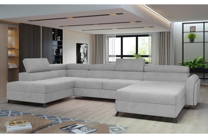 Josette U-soffa med Divan Höger - Beige - Möbler - Vardagsrum - Soffor - U-soffor