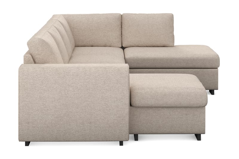 Link 4-sits Högervänd U-formad Large Soffa med Divan och Schäslong i Tyg - Beige - Möbler - Vardagsrum - Soffor - U-soffor