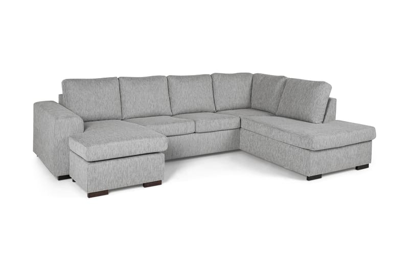Link 4-sits Högervänd U-formad Soffa med Divan och Schäslong i Tyg - Ljusgrå - Möbler - Vardagsrum - Soffor - U-soffor