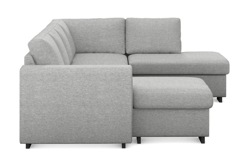 Link 4-sits Högervänd U-formad Soffa med Divan och Schäslong i Tyg - Ljusgrå - Möbler - Vardagsrum - Soffor - U-soffor