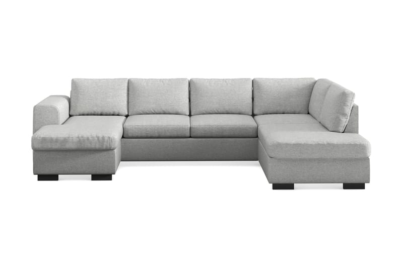 Link 4-sits Högervänd U-formad X-Large Soffa med Divan och Schäslong i Tyg - Ljusgrå - Möbler - Vardagsrum - Soffor - U-soffor