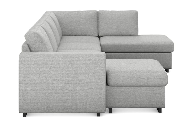 Link 4-sits Högervänd U-formad X-Large Soffa med Divan och Schäslong i Tyg - Ljusgrå - Möbler - Vardagsrum - Soffor - U-soffor