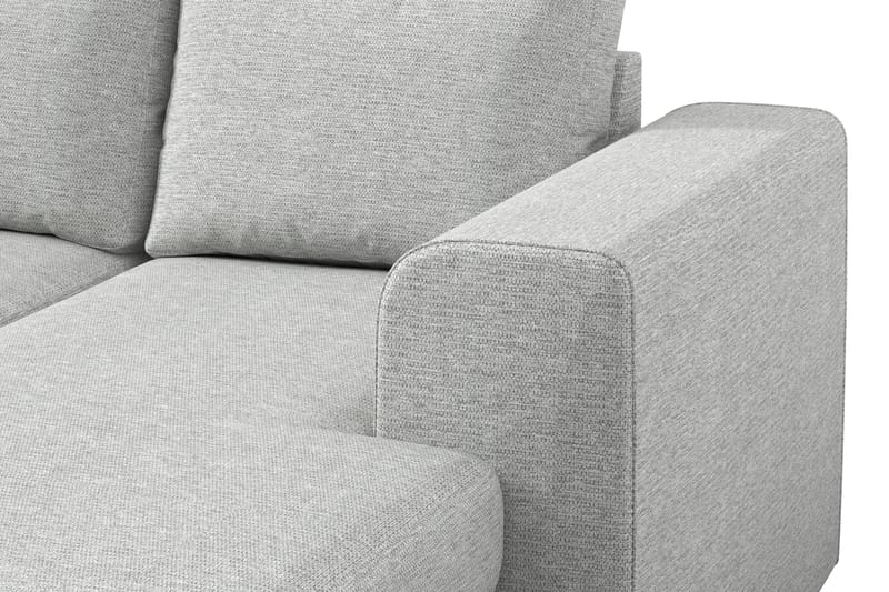 Link 4-sits Vänstervänd U-formad Large Soffa med Divan och Schäslong i Tyg - Ljusgrå - Möbler - Vardagsrum - Soffor - U-soffor