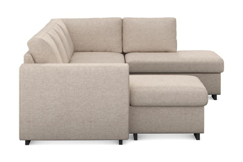 Link 4-sits Vänstervänd U-formad Soffa med Divan och Schäslong i Tyg - Beige - Möbler - Vardagsrum - Soffor - U-soffor