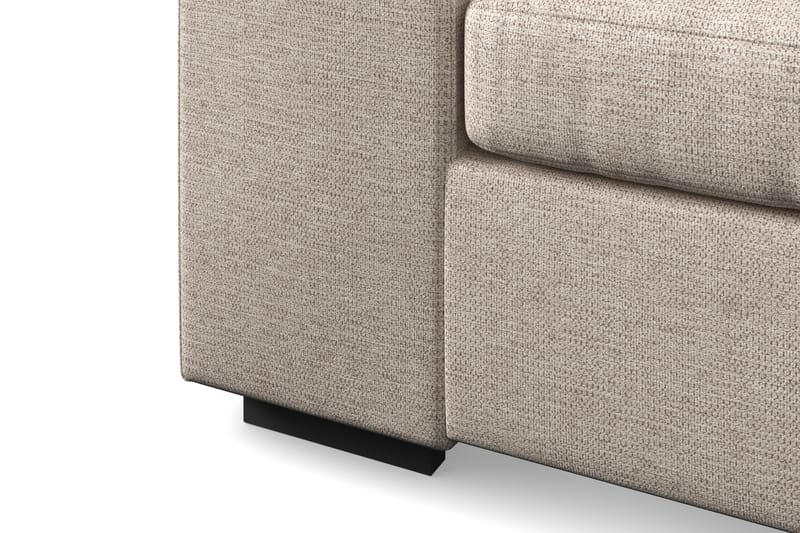 Link 4-sits Vänstervänd U-formad Soffa med Divan och Schäslong i Tyg - Beige - Möbler - Vardagsrum - Soffor - U-soffor