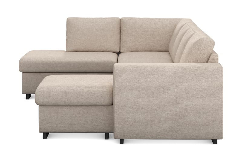 Link 4-sits Vänstervänd U-formad Soffa med Divan och Schäslong i Tyg - Beige - Möbler - Vardagsrum - Soffor - U-soffor