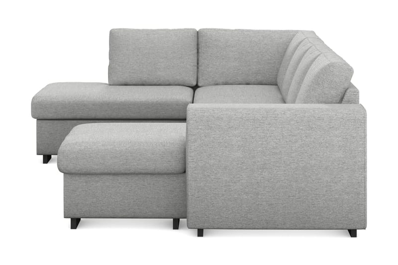 Link 4-sits Vänstervänd U-formad Soffa med Divan och Schäslong i Tyg - Ljusgrå - Möbler - Vardagsrum - Soffor - U-soffor