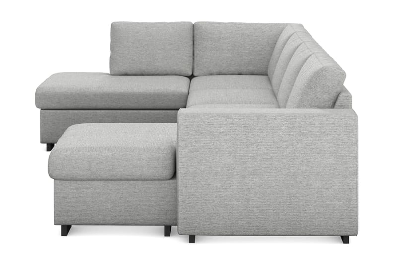 Link 4-sits Vänstervänd U-formad X-Large Soffa med Divan och Schäslong i Tyg - Ljusgrå - Möbler - Vardagsrum - Soffor - U-soffor