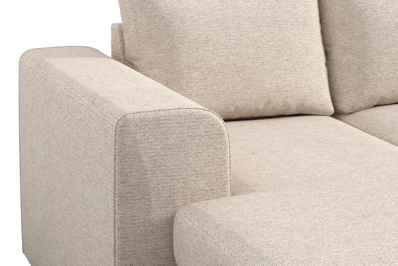 Link 5-sits Högervänd U-formad XX-Large Soffa med Divan och Schäslong i Tyg - Beige - Möbler - Vardagsrum - Soffor - U-soffor