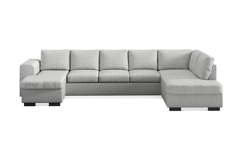 Link 5-sits Högervänd U-formad XX-Large Soffa med Divan och Schäslong i Tyg - Ljusgrå - Möbler - Vardagsrum - Soffor - U-soffor