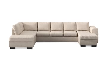 Link 5-sits Vänstervänd U-formad XX-Large Soffa med Divan och Schäslong i Tyg