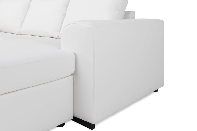 Link 5-sits Vänstervänd U-formad XX-Large Soffa med Divan och Schäslong i Tyg - Vit - Möbler - Vardagsrum - Soffor - U-soffor