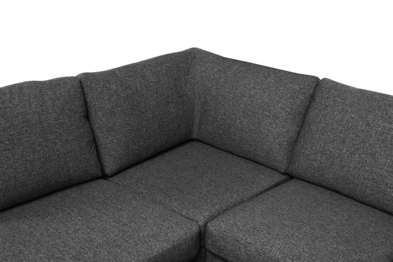 Memphis 4-sits Vänstervänd U-formad Soffa med Divan och Schäslong i Tyg - Mörkgrå - Möbler - Vardagsrum - Soffor - U-soffor