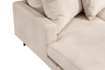 Menard 4-sits Högervänd Stor U-formad Djup Soffa med Divan och Schäslong i Manchester - Beige - Möbler - Vardagsrum - Soffor - U-soffor