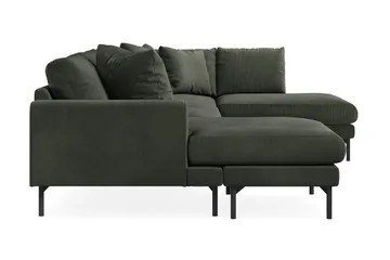 Menard 4-sits Högervänd Stor U-formad Djup Soffa med Divan och Schäslong i Manchester - Mörkgrön - Möbler - Vardagsrum - Soffor - U-soffor