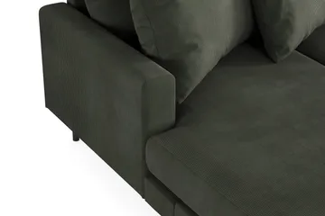 Menard 4-sits Högervänd Stor U-formad Djup Soffa med Divan och Schäslong i Manchester - Mörkgrön - Möbler - Vardagsrum - Soffor - U-soffor