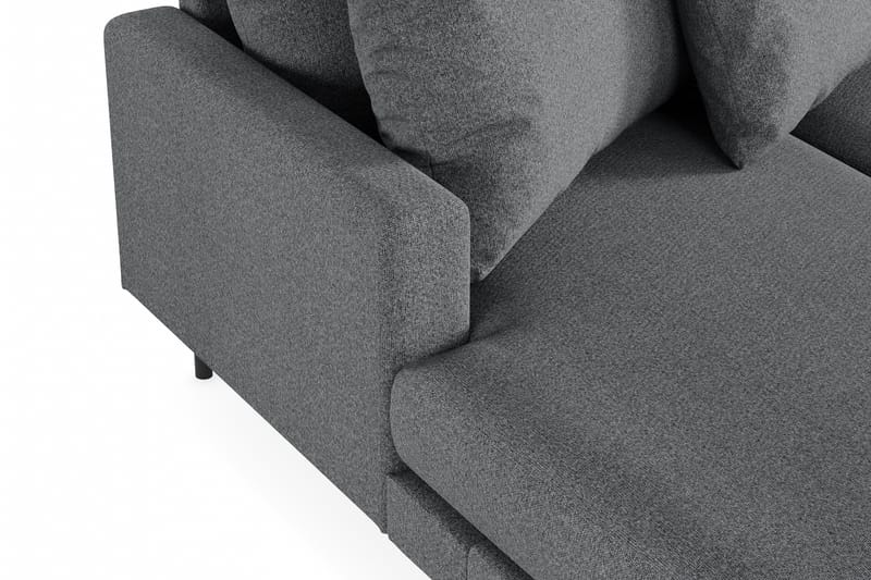 Menard 4-sits Högervänd U-formad Soffa med Divan och Schäslong i Tyg - Mörkgrå - Möbler - Vardagsrum - Soffor - U-soffor