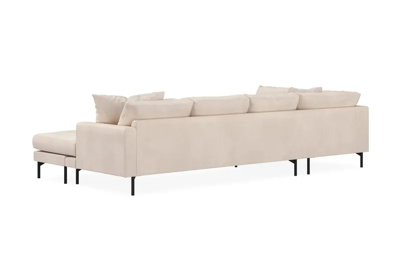 Menard 4-sits Vänstervänd U-formad Large Soffa med Divan och Schäslong i Manchester - Beige - Möbler - Vardagsrum - Soffor - U-soffor