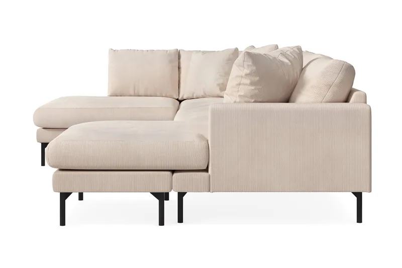 Menard 4-sits Vänstervänd Stor U-formad Djup Large Soffa med Divan och Schäslong i Manchester - Beige - Möbler - Vardagsrum - Soffor - U-soffor