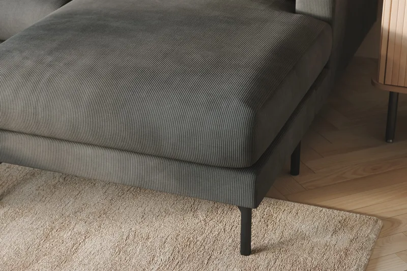 Menard 4-sits Vänstervänd Stor U-formad Djup Soffa med Divan och Schäslong i Manchester - Grå - Möbler - Vardagsrum - Soffor - U-soffor