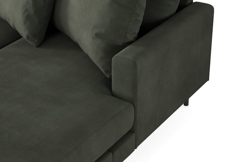 Menard 4-sits Vänstervänd Stor U-formad Djup Soffa med Divan och Schäslong i Manchester - Mörkgrön - Möbler - Vardagsrum - Soffor - U-soffor
