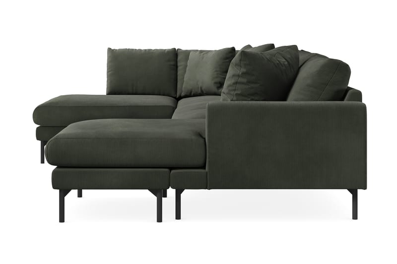 Menard 4-sits Vänstervänd Stor U-formad Djup Soffa med Divan och Schäslong i Manchester - Mörkgrön - Möbler - Vardagsrum - Soffor - U-soffor