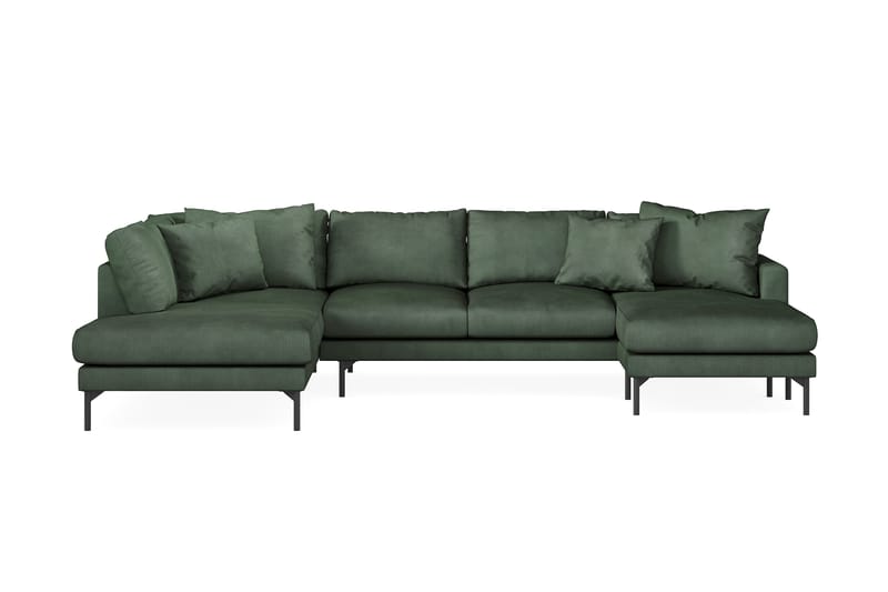 Menard 5-sits U-Soffa Grön - Möbler - Vardagsrum - Soffor - U-soffor