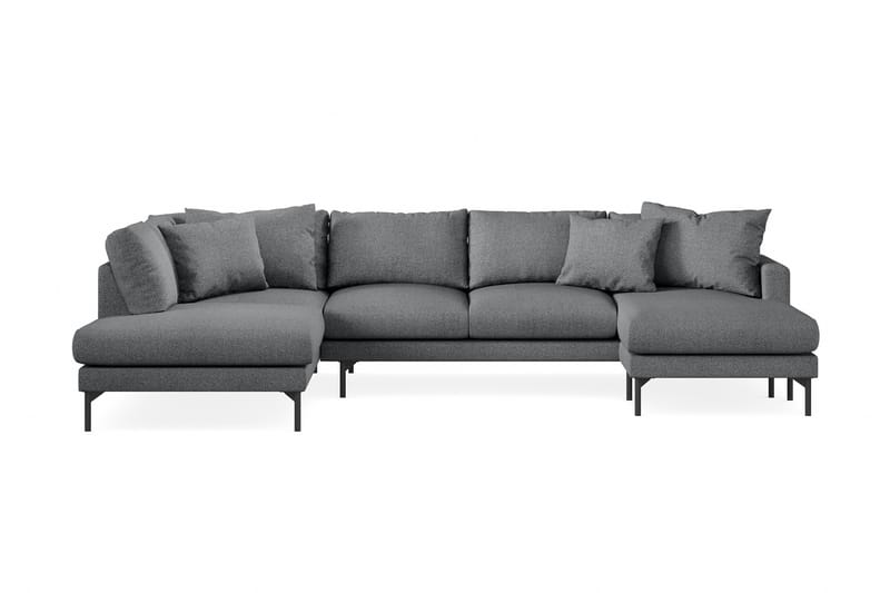 Menard 5-sits U-Soffa Mörkgrå - Möbler - Vardagsrum - Soffor - U-soffor