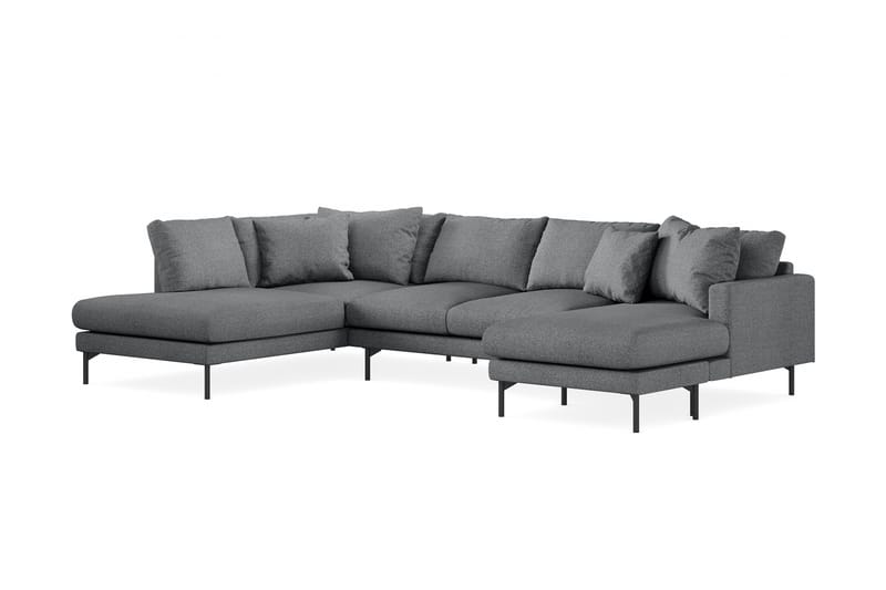 Menard 5-sits U-Soffa Mörkgrå - Möbler - Vardagsrum - Soffor - U-soffor