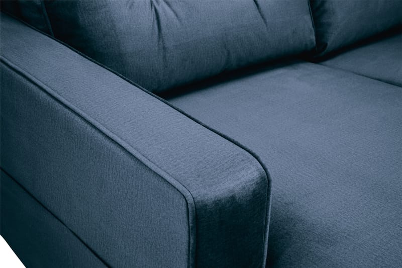 Monroe 6-sits Högervänd U-formad Large Soffa med Divan och Schäslong i Sammet - Blå - Möbler - Vardagsrum - Soffor - U-soffor