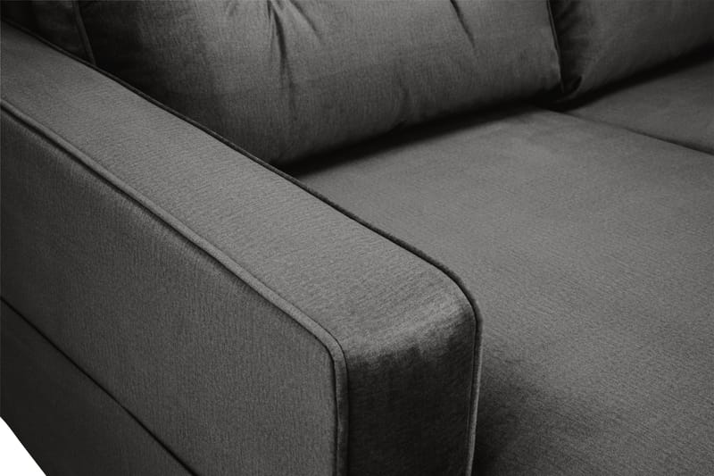 Monroe 6-sits Högervänd U-formad Large Soffa med Divan och Schäslong i Sammet - Mörkgrå - Möbler - Vardagsrum - Soffor - U-soffor