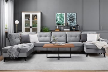 Monroe U-soffa med Divan Höger Sammet - Möbler - Vardagsrum - Soffor - U-soffor