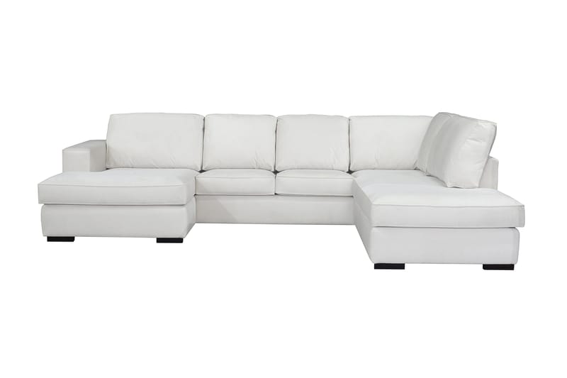 MYROL U-Soffa Divan Höger Vit - U-soffor