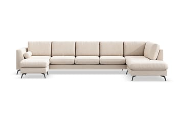 NASHVILLE LYX U-soffa med Schäslong Höger Beige