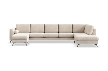 NASHVILLE LYX U-soffa med Schäslong Höger Beige