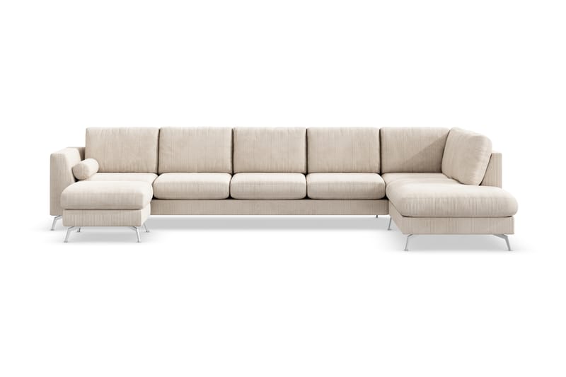 NASHVILLE LYX U-soffa med Schäslong Höger Beige - Möbler - Vardagsrum - Soffor - U-soffor