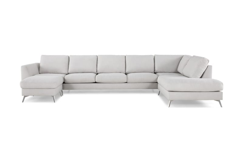 NASHVILLE LYX U-soffa med Schäslong Höger Linnebeige - Möbler - Vardagsrum - Soffor - U-soffor