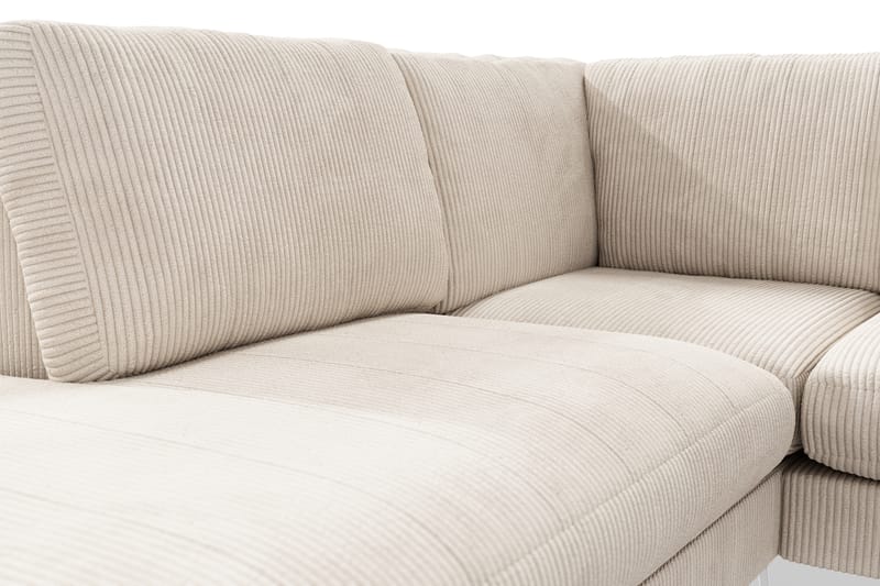 NASHVILLE LYX U-soffa med Schäslong Vänster Beige - Möbler - Vardagsrum - Soffor - U-soffor