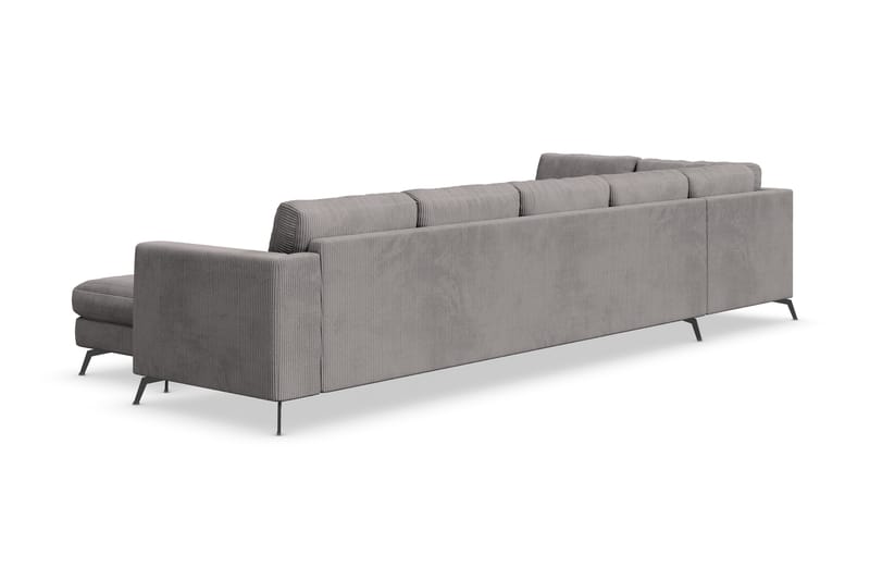 NASHVILLE LYX U-soffa med Schäslong Vänster Mörkgrå - Möbler - Vardagsrum - Soffor - U-soffor