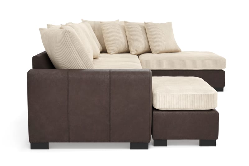 NASHVILLE U-soffa Large med Divan Vänster Beige - U-soffor