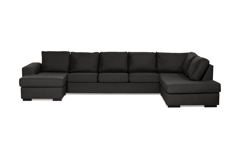 NASHVILLE U-soffa Large med Divan Vänster Svart - U-soffor