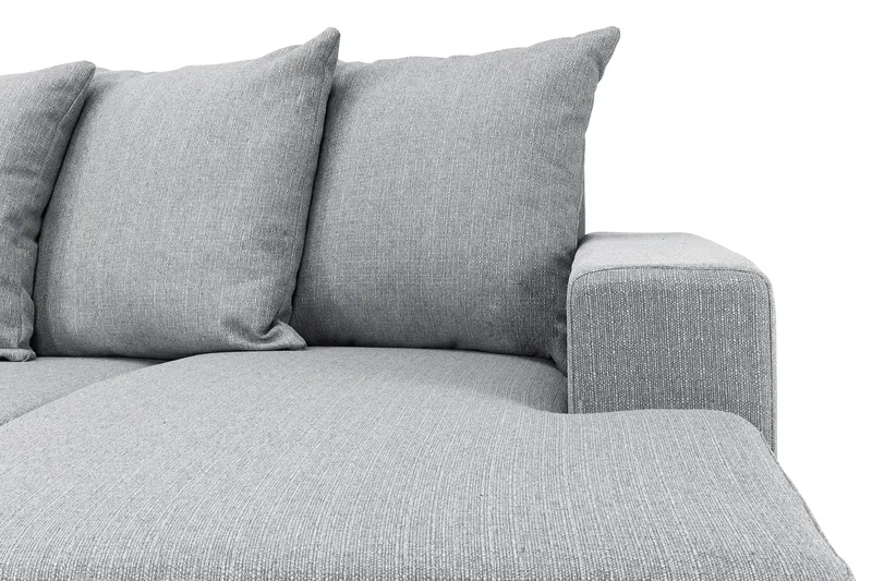 Nebraska U-soffa Divan Höger Kuvertkuddar - Ljusgrå - Möbler - Vardagsrum - Soffor - U-soffor